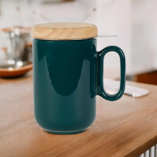 Tisanière Woody émeraude brillant 