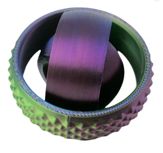 0004 - Gyroscoop - Spinner - 3D - paars/blauw/groen