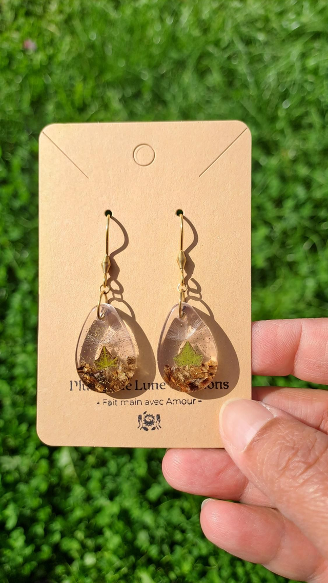 Boucles d'oreilles Nature