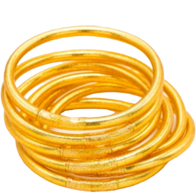 Joncs Boudhiste avec mantra Doré