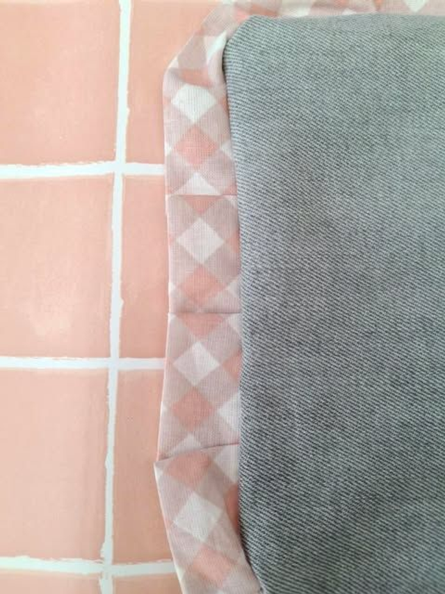 Trousse à froufrous - Jeans x Carreaux roses