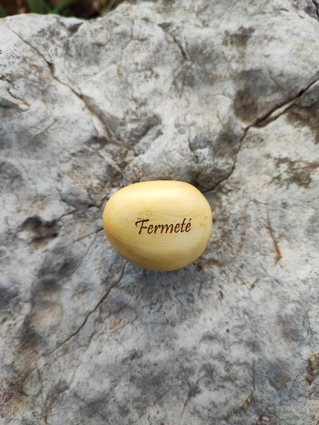 Caillou en Bois de Buis "Fermeté"