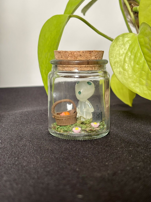 🍃 Mini terrarium verre - Édition été - Kodama