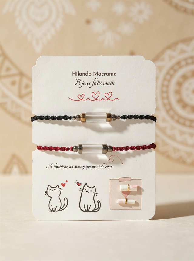 Bracelets Duo Saint Valentin Vœu d’Amour Secret
