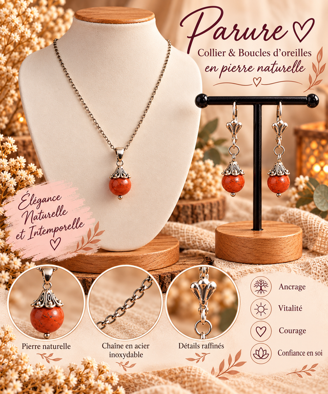 Parure en pierre naturelle