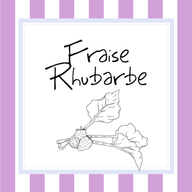 Fraise Rhubarbe (Confiture, 370g)