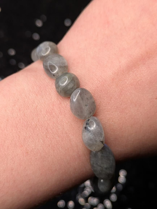 Bracelet labradorite roulée 