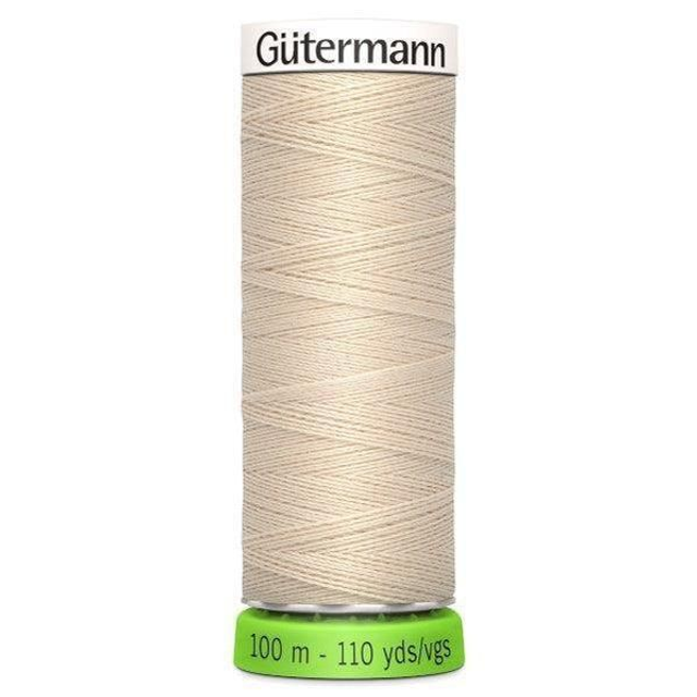 Gutermann Sew All Recycled rPET Thread 100m 169 - cream