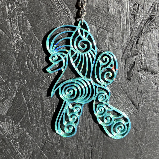 3D - Poodle Fantasy Turquoise
