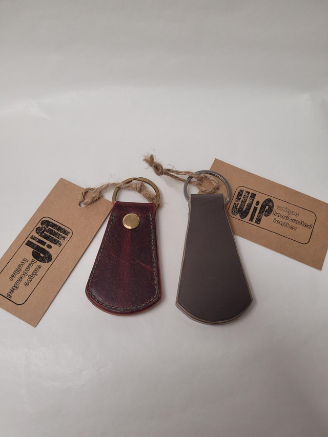 Large Leather Fan Key Fob - Coover - ML-002