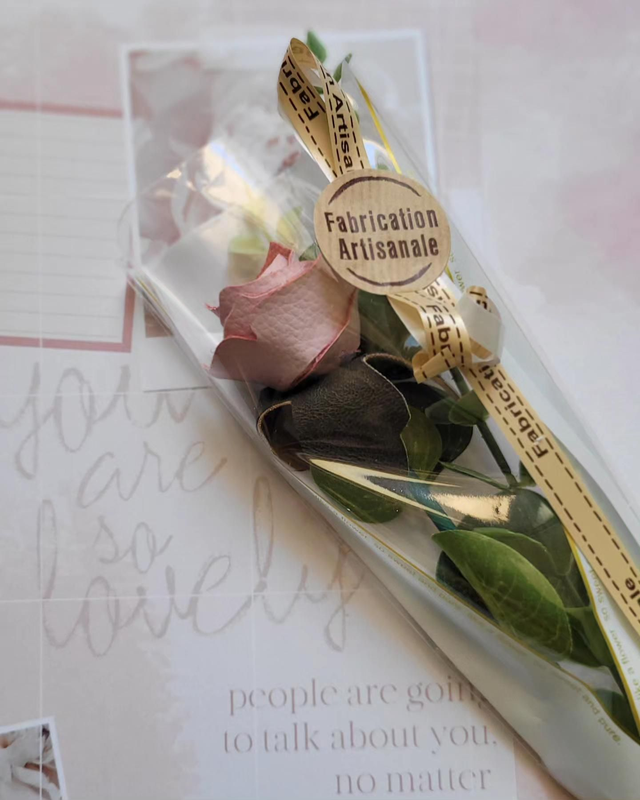 Rose éternelle rose