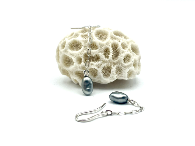 Bloucles d’oreilles keishi de Tahiti