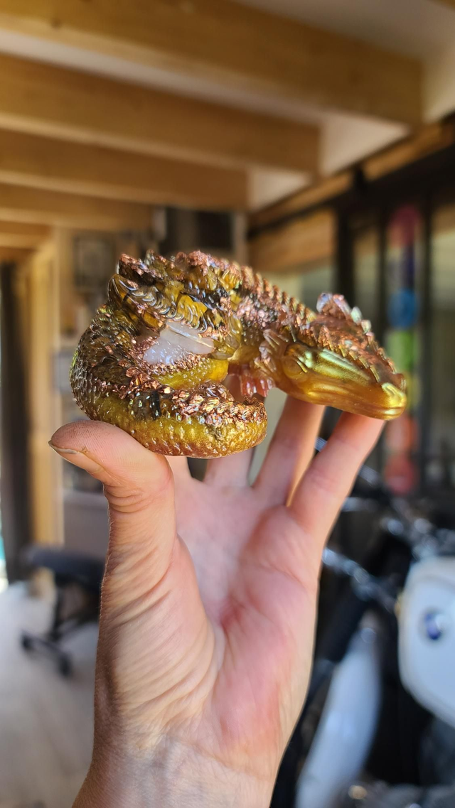Dragon endormi Confiance et Protection ✨️🐉 Élément Terre