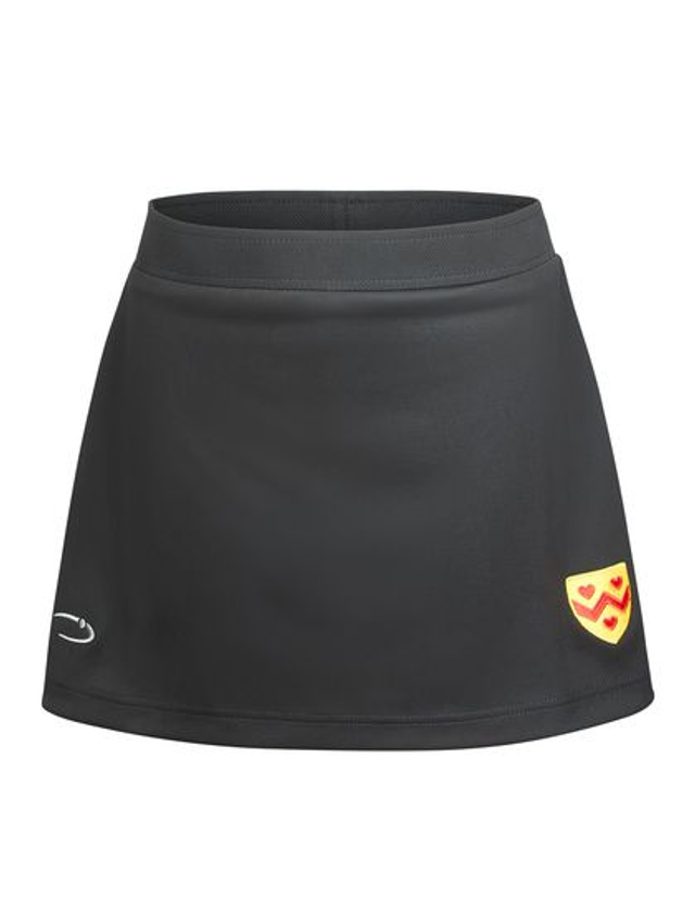 Second Hand Girls Black Crested Skort
