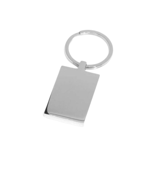 Keyring - Rectangle - Engraved