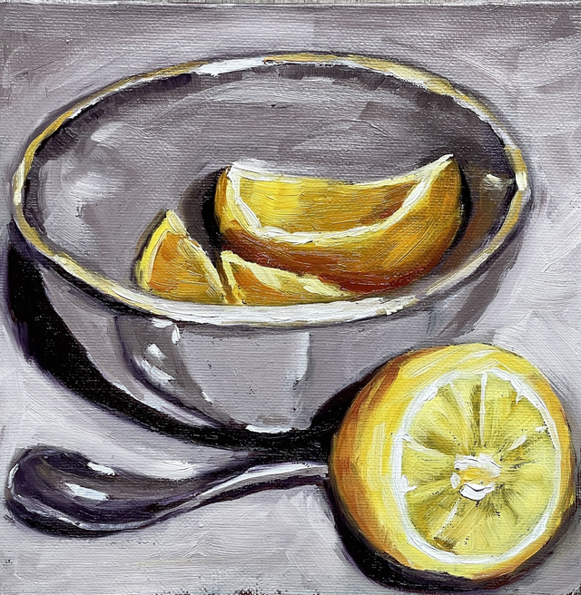 Schüssel mit Orangen