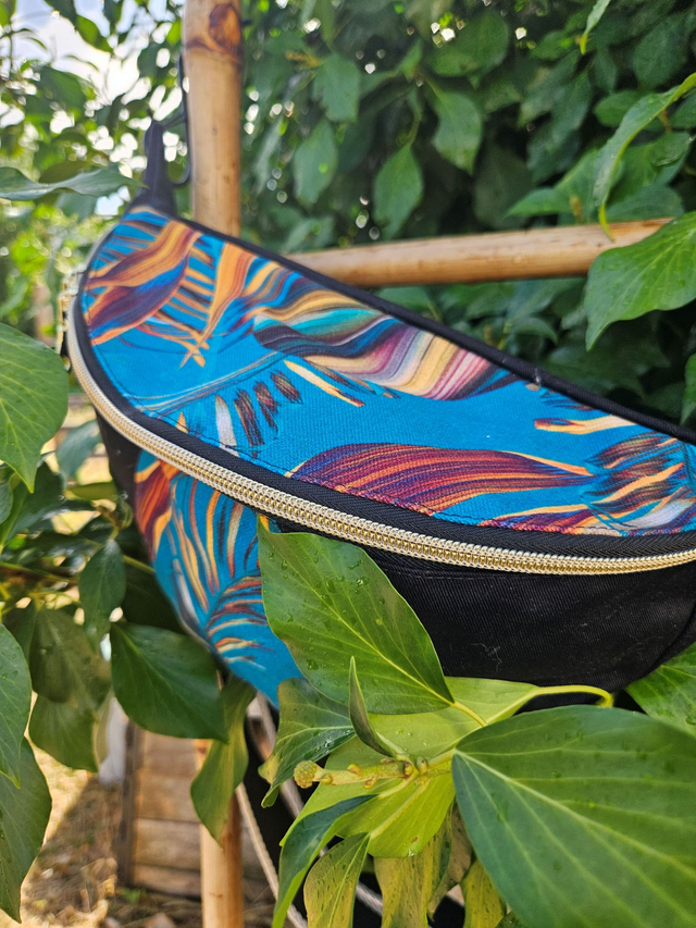 Banane Denim noir et imprimé Brasilia - Taille M