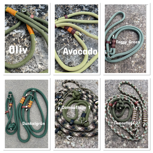 Set Retrieverleine, Kurzführer und Pfeifenband nach Wunsch