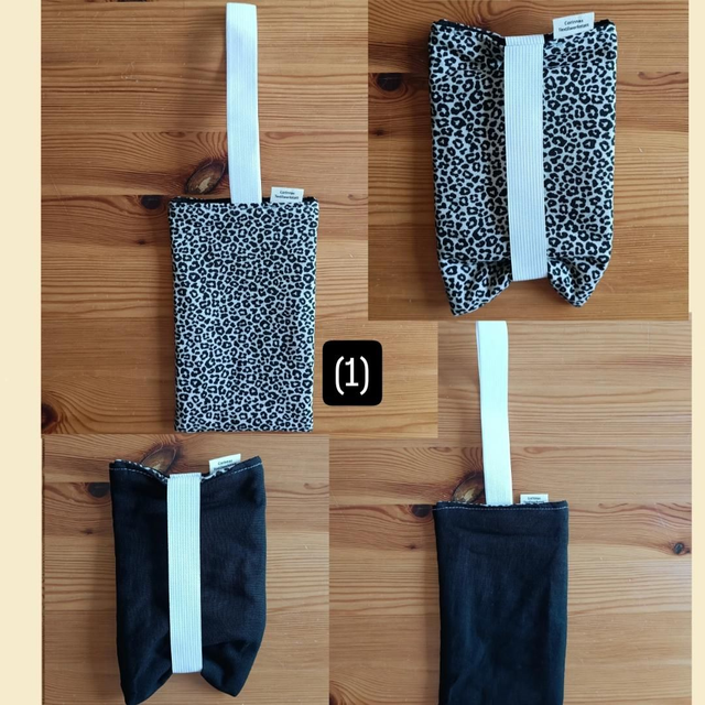 Handytasche, wendbar, Gummiband zum Verschießen, große Größe, 17cm×10cm