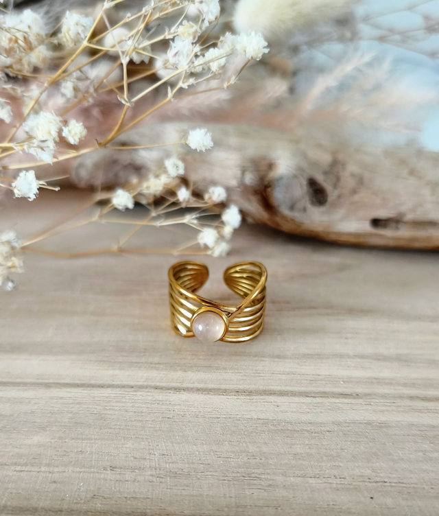 Bague Infini Quartz rose