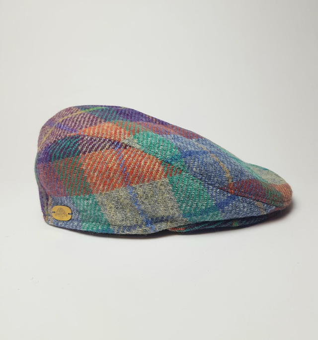 Carreaux "Orange" Harris Tweed