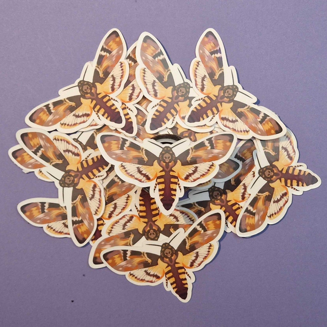 Death Hawk Moth Sticker