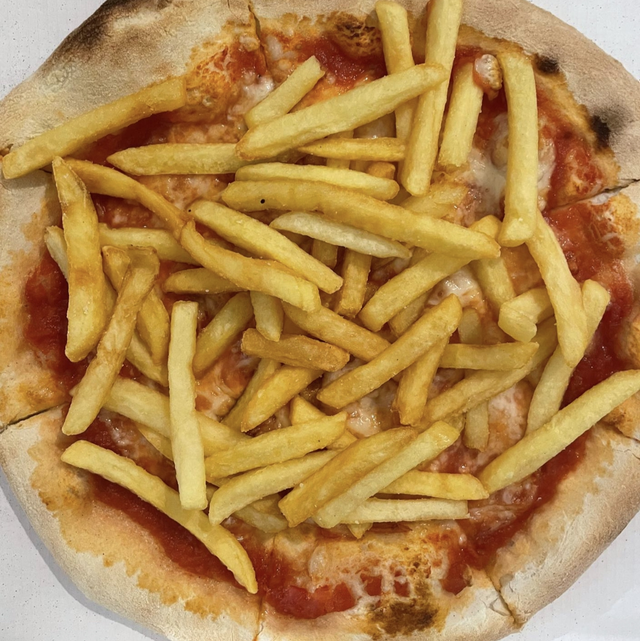 Margherita con patatine