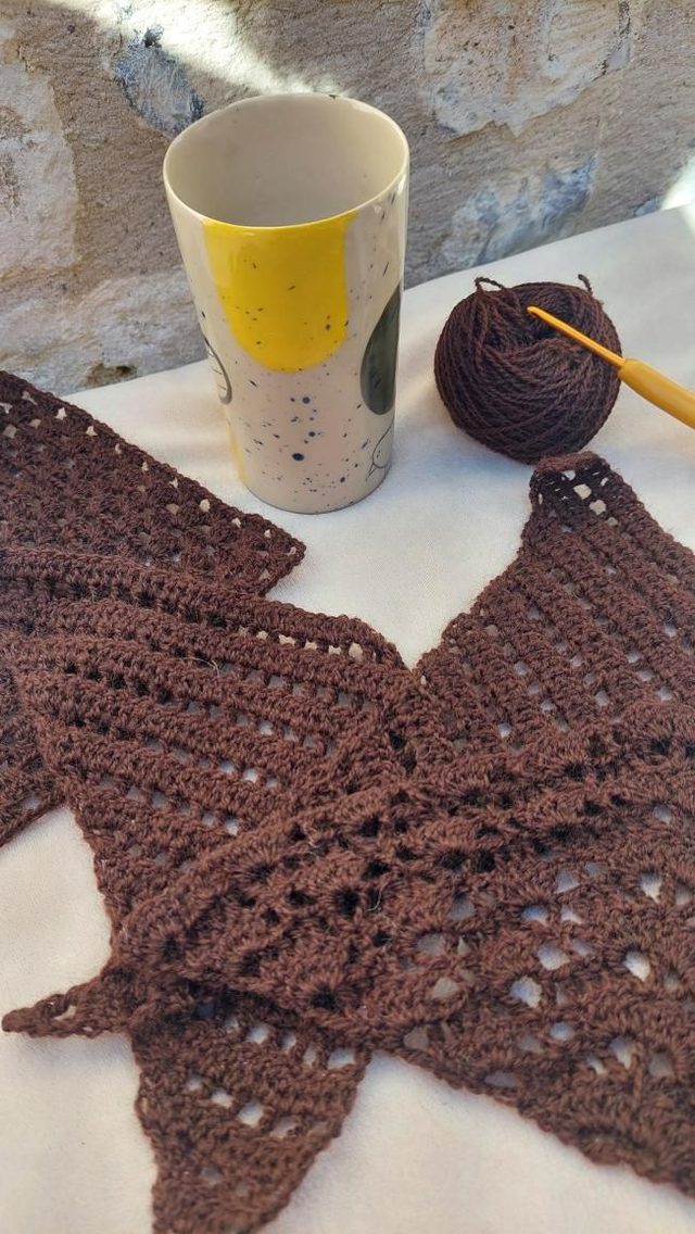 Choix du motif de châle triangulaire 