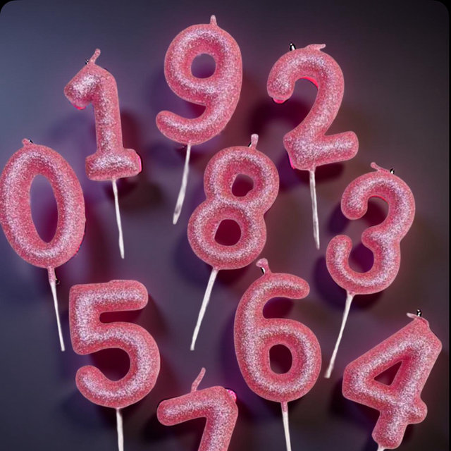 Bougie Anniversaire Rose 