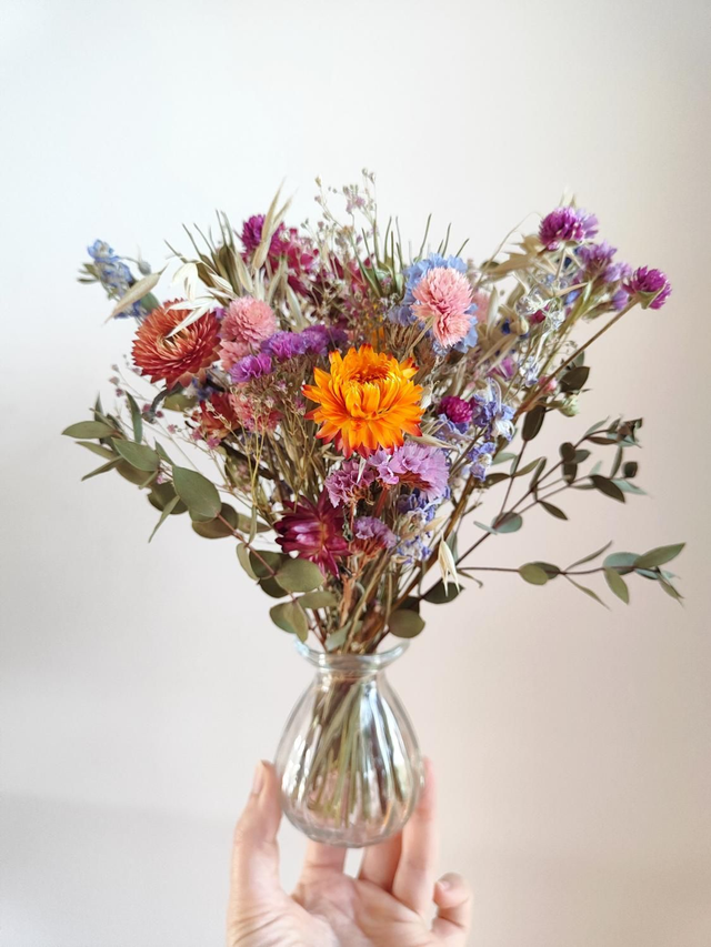 Bouquet avec vase - Olivia