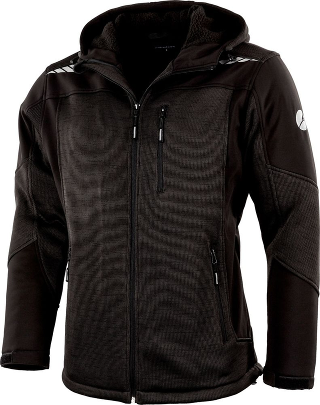 V3/264550 ALDRIN Fleece jas met capuchon zwart 