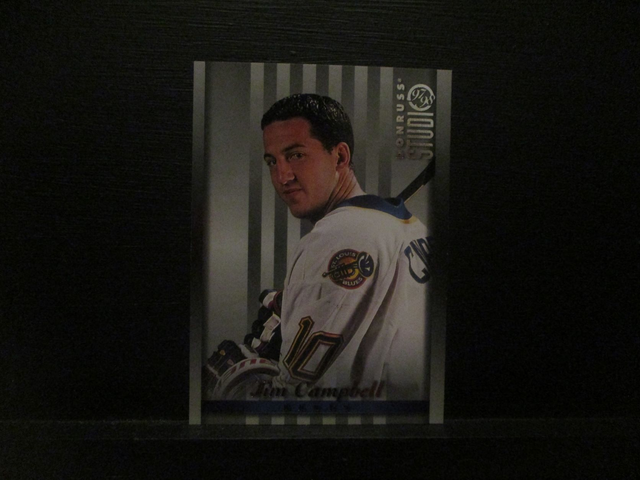 Jim Campbell - NFL 1997 Donruss Studio Ice Hockey Original Trading Card #34