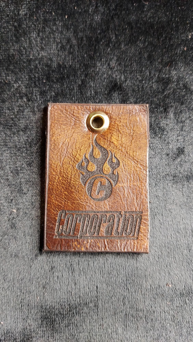 043 / 100 2nd Limited Edition Genuine CORP SOFA Leather Keyring