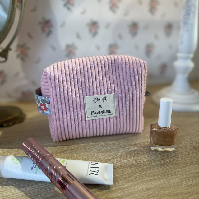 Trousse de maquillage velours