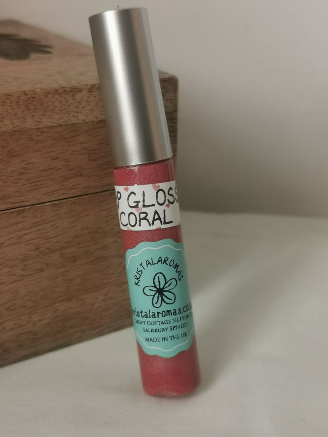 Lip Gloss( organic)  Coral  10ml