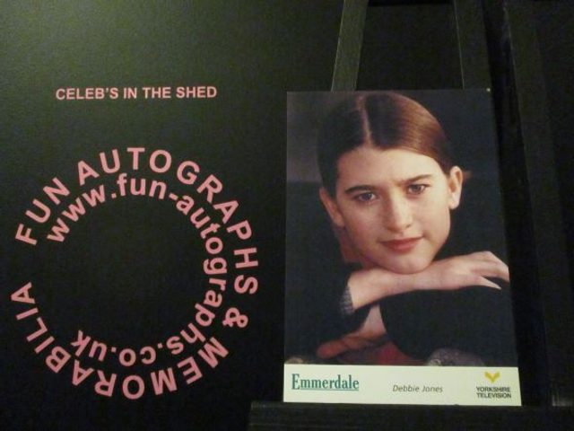 Charley Webb (Debbie Jones) Original Emmerdale Yorkshire Tv Logo Cast Card (SEE PIC)