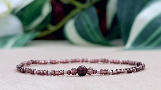 Bracelet | Grenat - Trio 2