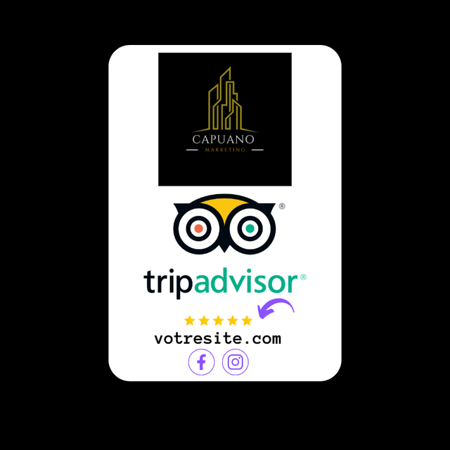 Cartes Avis TripAdvisor (X2)