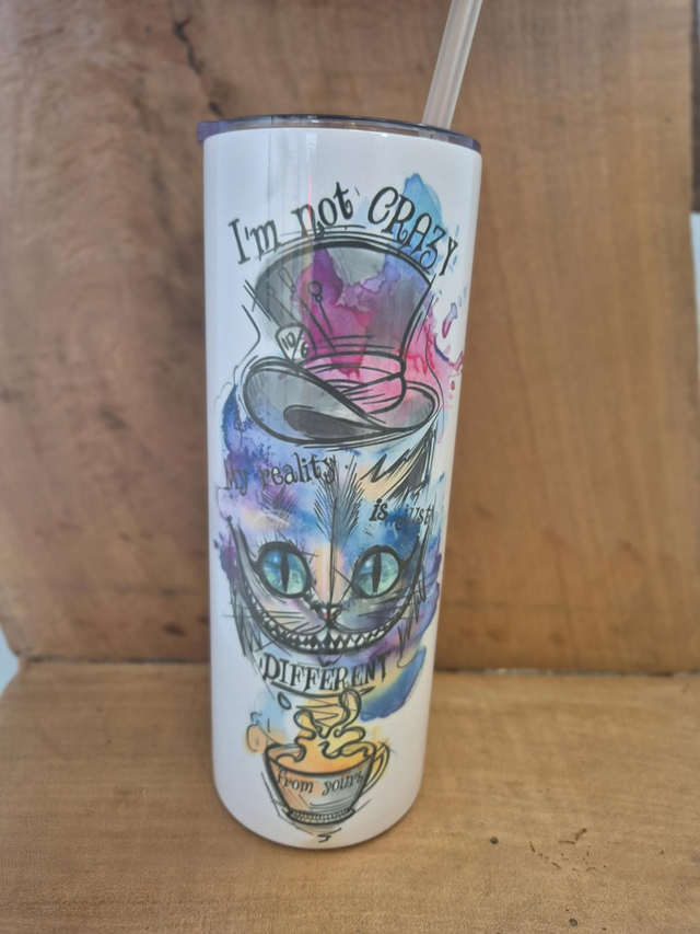 Tumbler chat aquarelle 