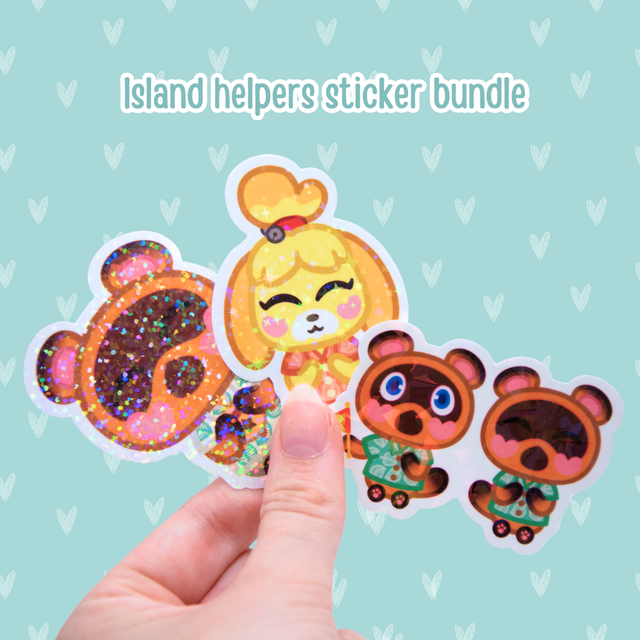 Island helpers sticker bundle