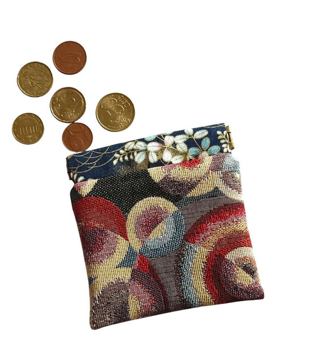 Porte-monnaie Jacquard et tissu Japonais 