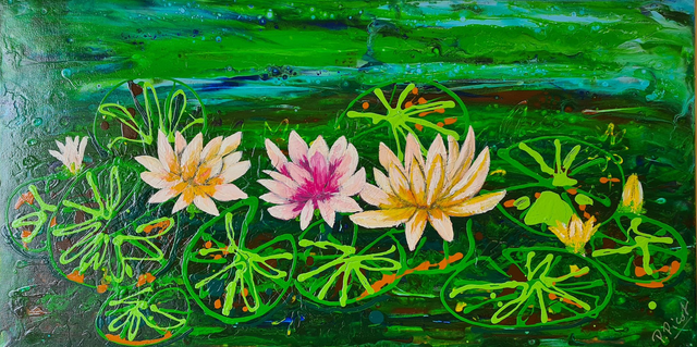 Les nénuphars 100x50cm
