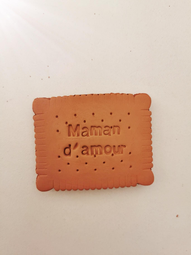Magnet en argile &quot;Maman d&#039;amour&quot; 