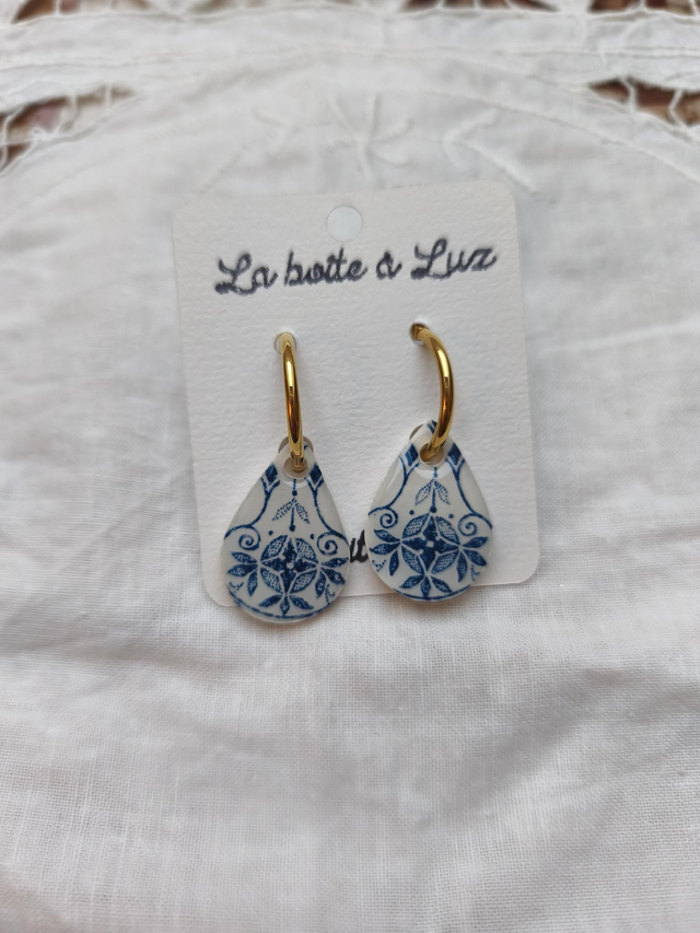 Anneaux Gouttes "Clairefontaine"