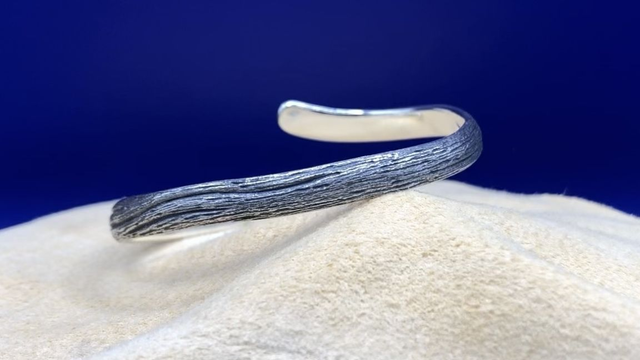 S ・ Bracelet Jonc・Texturé Bois₂