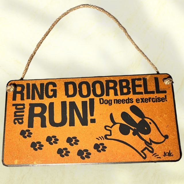 Hanging Wooden Sign 20 x 15 cm