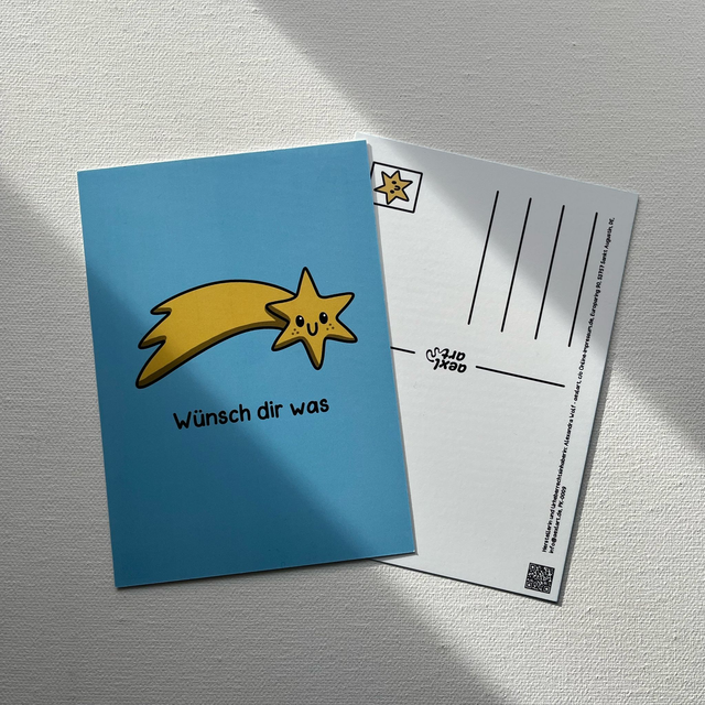 Postkarte Wünsch dir was 