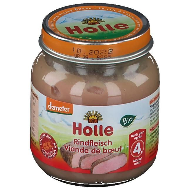 Petit pot viande de boeuf dès 5 mois, demeter 125g / Holle