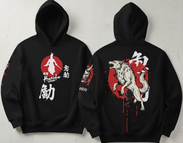 Kando - Sudadera Bushido Ōkami