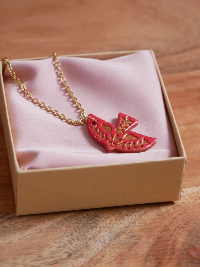 Pendentif Aurore rouge